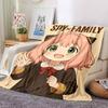 1pc Pink Hair Cat Girl Flannel Blanket,Ultra Soft Warm Plush Throw for Home Bedroom Bed Sofa Cover Camping Picnic gift Y72436