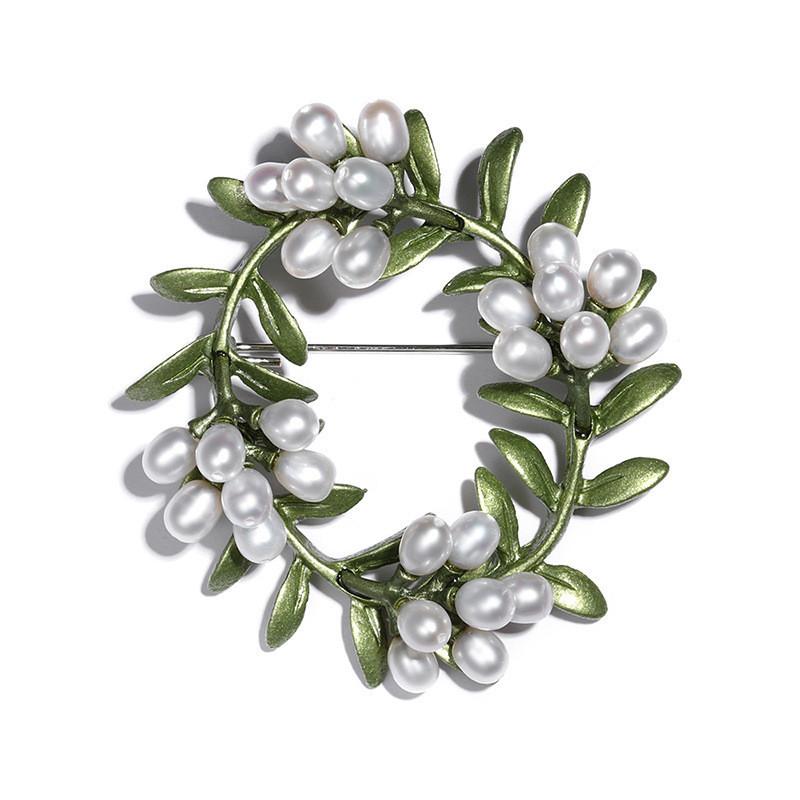 Vintage Floral Brooch Pin With Alloy Material For Wedding Gift And Souvenir