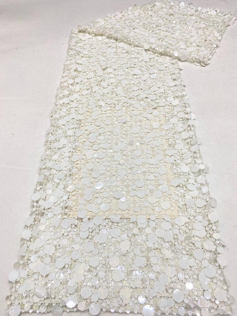 1/3Yard Square Hole Hollow Mesh Fabric Sequins White Black Fashion for DIY Sewing Stage Clothes, Skirts, Dresses Handmade Cloth