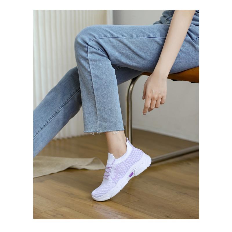 Women's Thick Soled Casual Color Blocked Breathable Sports Shoes Women's Shoes