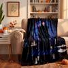 Wednesday Custom Flannel Blankets Soft Warm Cozy Throws for Home Decor Holiday Gifts