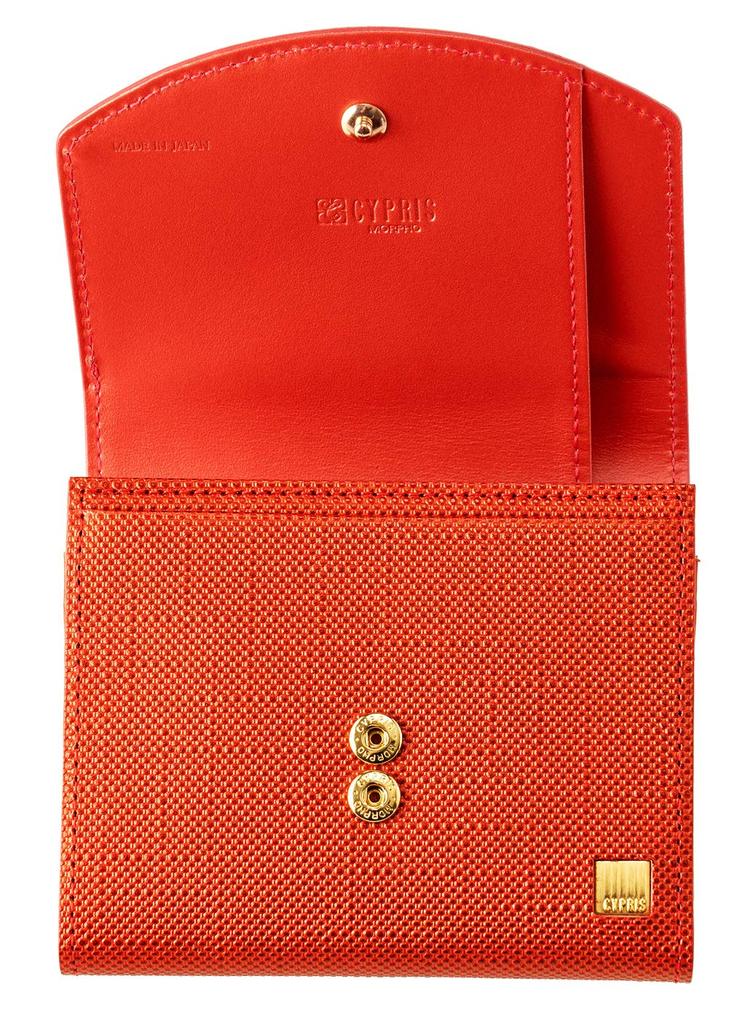 Pon Compact Honeycell Wallet Bifold Wallet Bifold Leather Day Day Gift Present Birthday 6461 [Cypris] Women's Women's Father's Mother's
