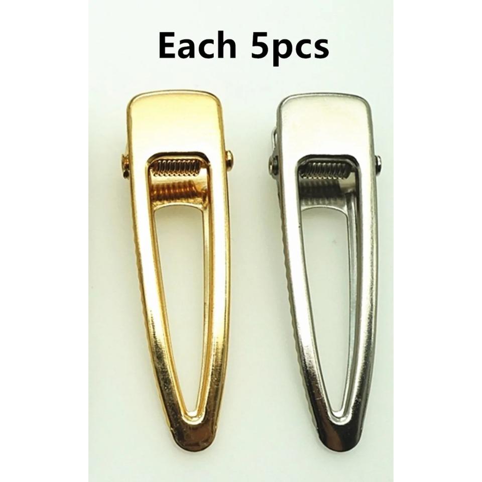 10pcs gold/rhodium Hair Clips Fashion square Hairpin Blank Base for Diy Jewelry Making Pearl Hair Clip Setting craft supplie
