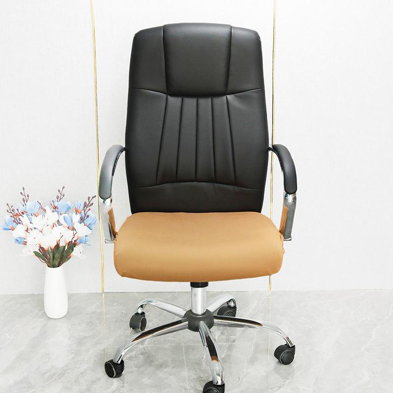 Stretch Spandex Printed Milk Silk Office Chair Cover with Zipper Removable Anti-dirty Computer Rotating Chair Protector
