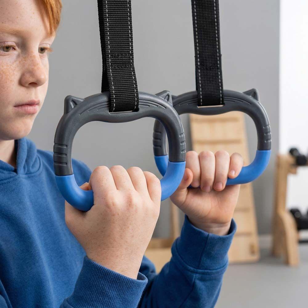 Langlebige Gymnastikringe Rutschfester Fitness-Trainingsring Turnring Klimmzugstange Gymnastikgeräte