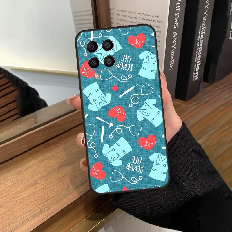 Nurse Medical Health Heart Case For Samsung Galaxy M35 M15 M55 M56 M36 M16 M06 M31 M13 M33 M53 M12 M32 M52 M14 M34 M54