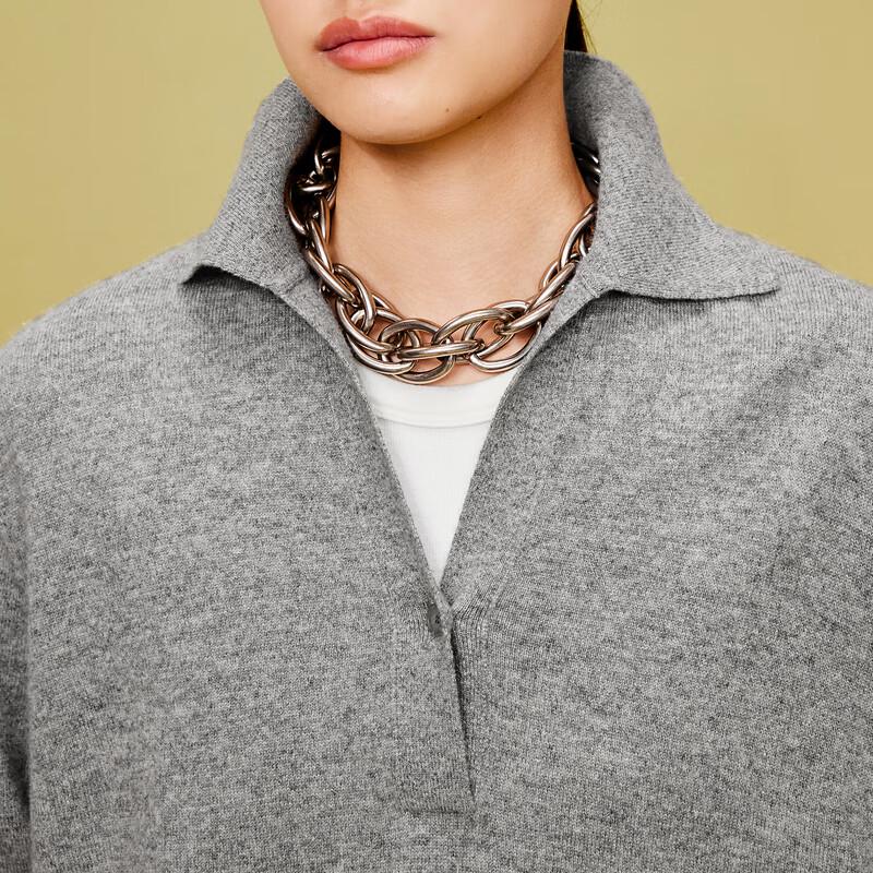 LESS 2024 Spring 100% Cashmere Knit Sweater