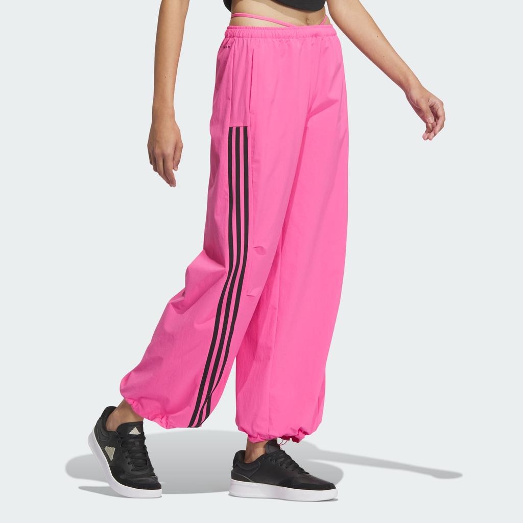 Adidas Quick-Dry Stretchy Dance Sports Casual Pants Women Bottoms Pulse-Magenta Black JJ1120