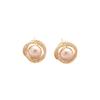 Silver Needle Geometric Zircon Pearl Tassel Earrings – Retro French Style High-End Luxury Fashion Jewelry