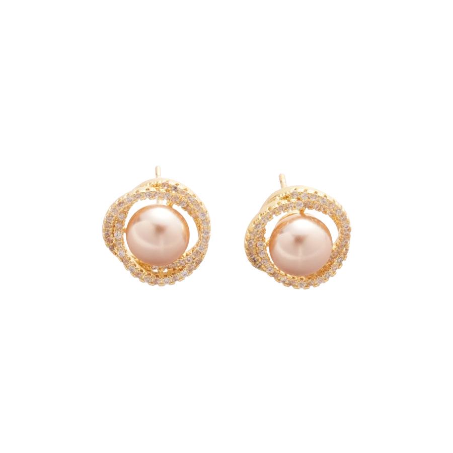 Silver Needle Geometric Zircon Pearl Tassel Earrings – Retro French Style High-End Luxury Fashion Jewelry