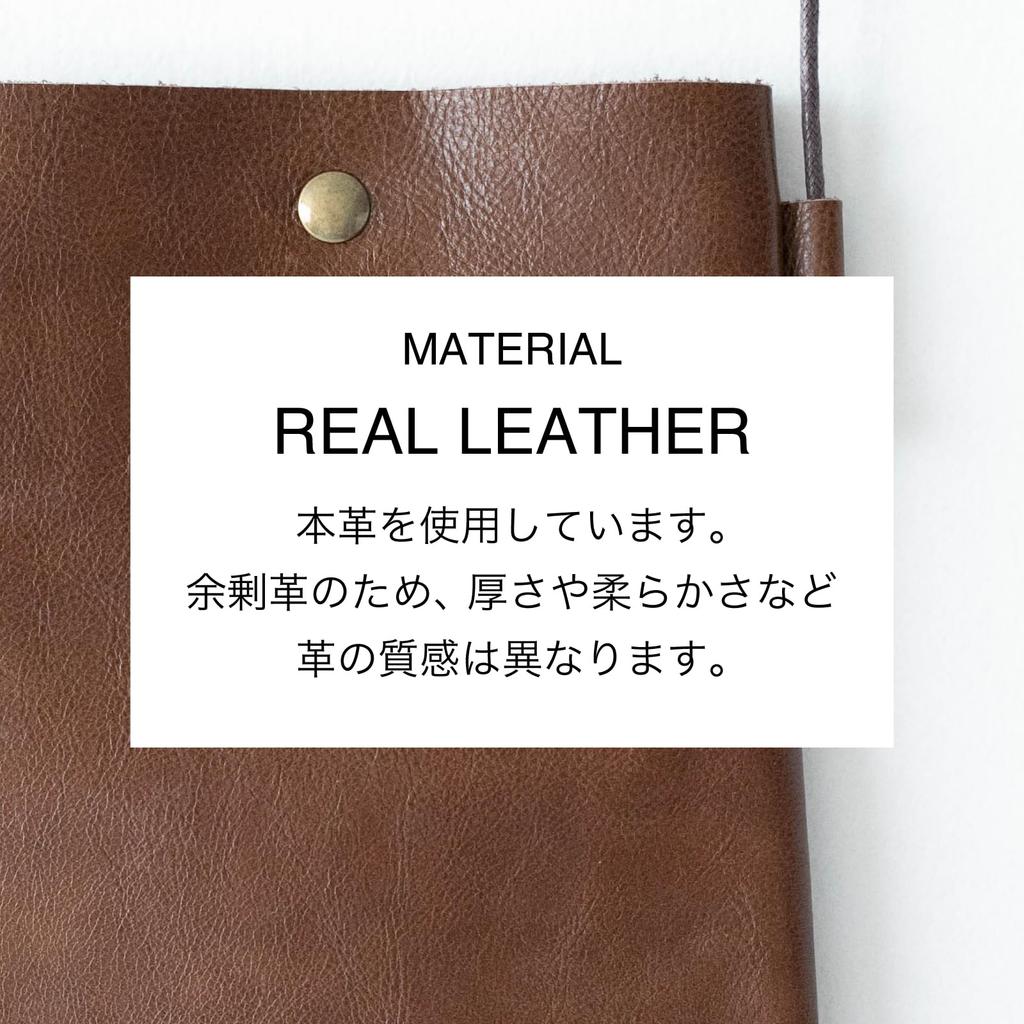 BAG since Made in Genuine Leather Shoulder Bag with Smartphone Renew Surplus [IMAI 1977] Japan Pouch, Bag, Leather, Sustainable, Lightweight, 2890-F