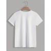 Women'S Round Neck Short Sleeve Sports T-Shirt with Letter Print for Spring and Summer Casual Wear