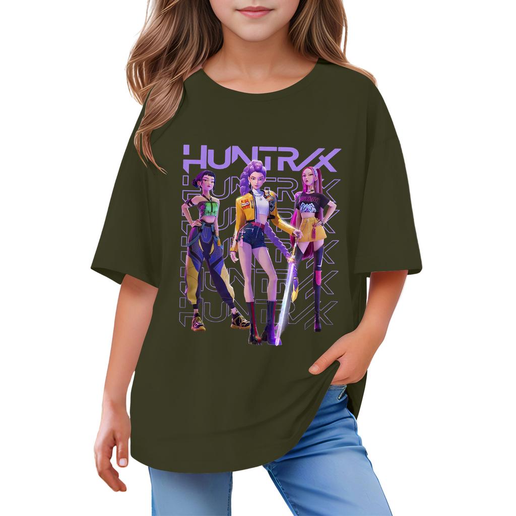 Toddler Girl Boy T-Shirts Kids Top Boys And Girls Printed Short Sleeved T-shirt 1-12Y Summ