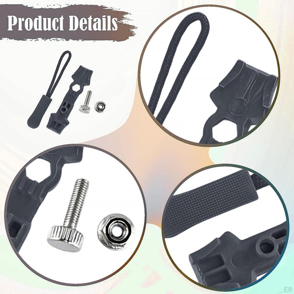 200 Pieces Jacket Zippers Zipper Repair Kit Backpack Replacement Pulls Zip Heads Reusable