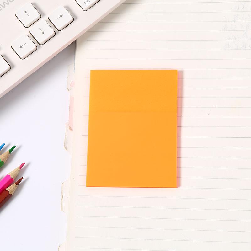 Transparent Colored PET Sticky Notes - Reusable, See-Through, Fluorescent Index Stickers