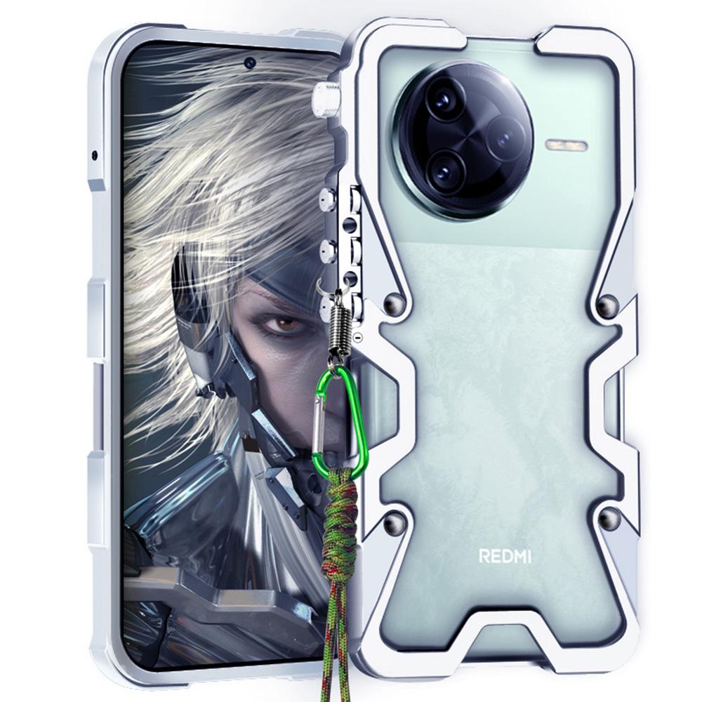 

For Xiaomi Redmi K80 5G/Poco F7 Pro 5G Bumper Case Aluminium Alloy Metal Phone Shell Cover Silver