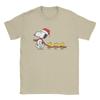 Peanuts Merry Chrismas Snoopy Woodstock TShirt Hipster Men Women Crew Neck Cotton T Shirt Short Sleeve Tees Gift Merchandise