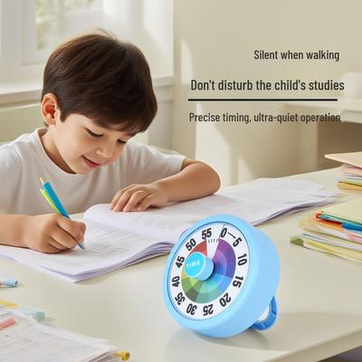 Creative Colorful Children's Visual Learning Timer - Magnetic & Silent for Kitchen & Cooking