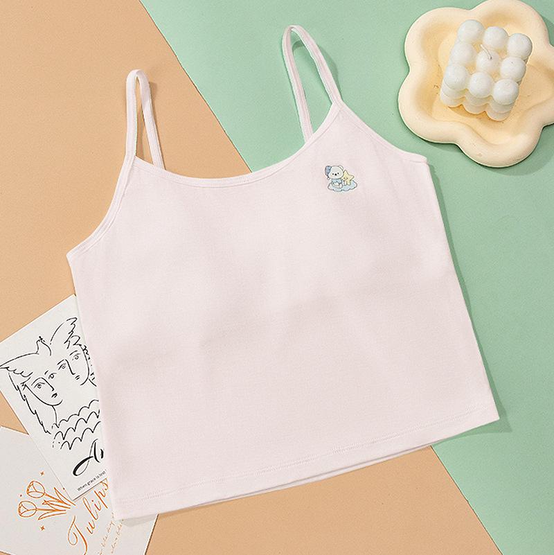 Girls' Modal Camisole Vest for Primary & Secondary Students, Ages 7-18