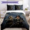 Juego de Fundas de Cama con Diseño de Assassin's Creed (3 Piezas) - Ropa de Cama Impresa en HD con 1 Funda y 2 Fundas de Almohada - Perfecto para Decoración del Hogar y Dormitorio