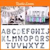 Balónky Písmeno Velké 40 Palců Stříbrné Helium Vzduch Fólie Narozeninová Oslava Svatba
