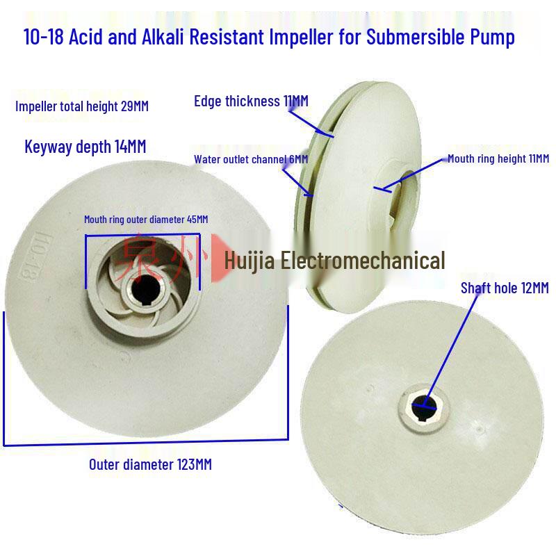 Acid/Alkali-Resistant Multi-Stage DC Water Pump with Plastic Impeller and Shaft