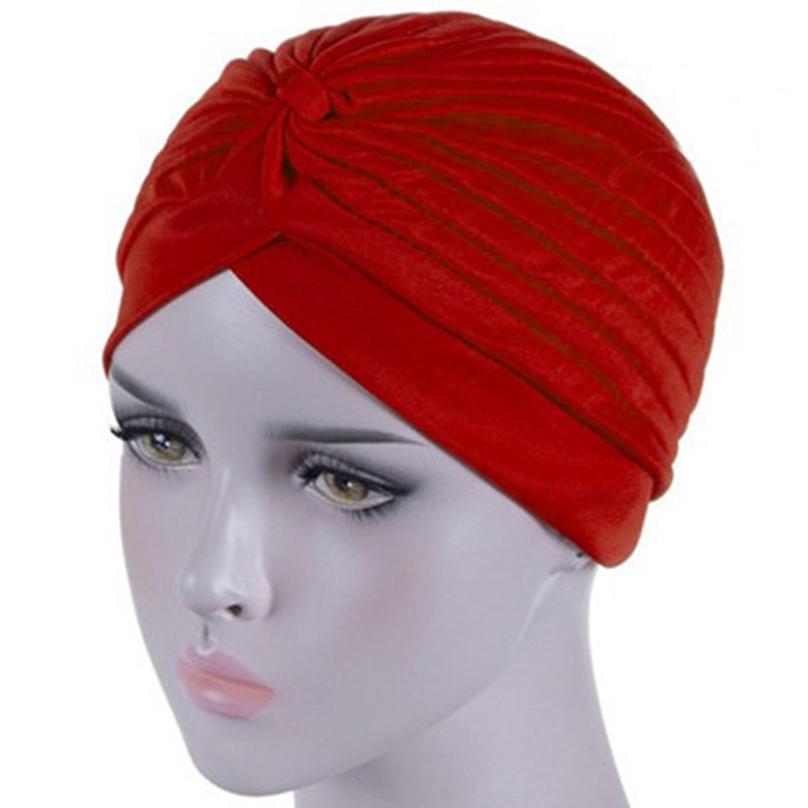 Women Headband Stretch Headband Muslim Hat Headband Wrap Knotted Indian Hat Adult Headband