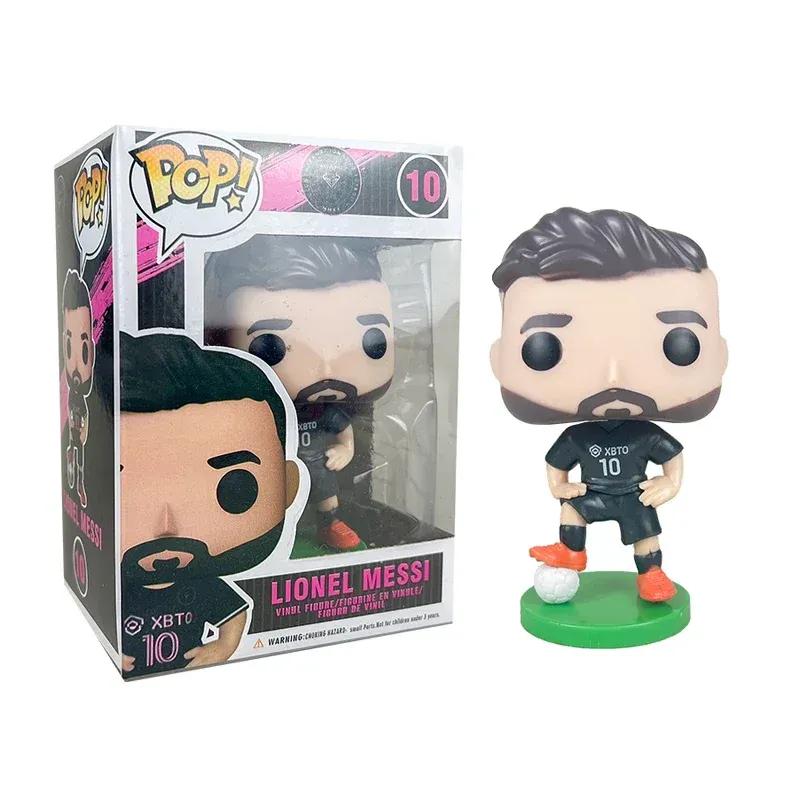 Pop Lionel Messi #10 Fußballstars Dekoration Ornamente Actionfigur Sammlung Modell Spielzeug Für Kinder Geburtstags-Weihnachtsgeschenk