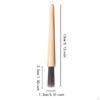 Brush Tool for Cleaning Espresso Machines with a Wooden Grip