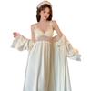 Summer White New Cute Playful Sexy Luxury Noble Korean Hot Girl Pure Desire Style Nightdress Two-piece Set Can Be Added