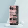 Gold Pink Rose Glitter Hearts Luxury Phone Case For iPhone 16 15 14 13 12 11 Pro Max XS X XR SE 7 8 Plus Silicone Clear Cover