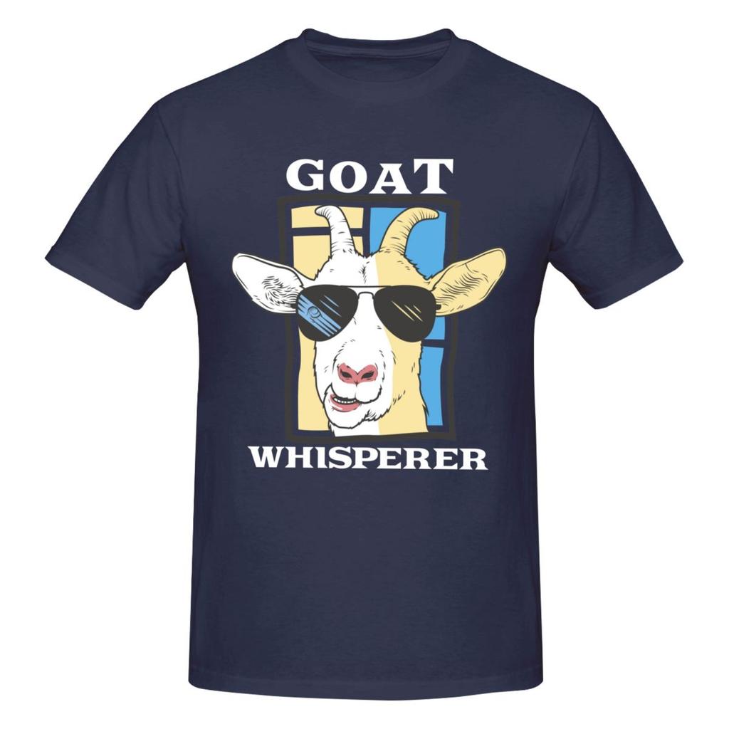 Unisex The Goat Whisperer Funny Goat Lover Farmer Gifts T Shirt Streetwear Plus Size Cotton Sleeve Custom Tshirts