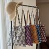 Vintage Niche Style Print Shoulder Cotton Bag Canvas Bag Literary Versatile Bag