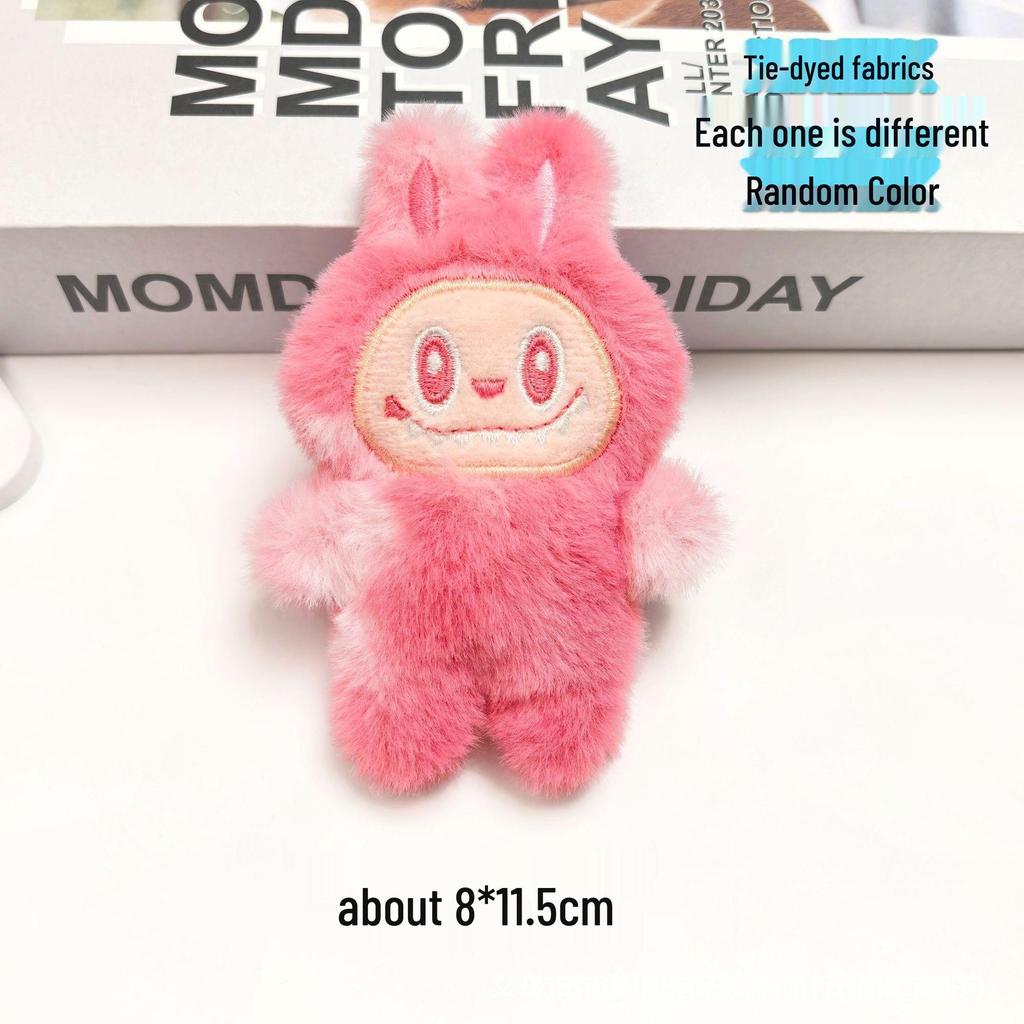 Cute Labubu Cartoon Plush Keychain Doll Accessory - Perfect for Bags, Clothes, Shoes, and Socks