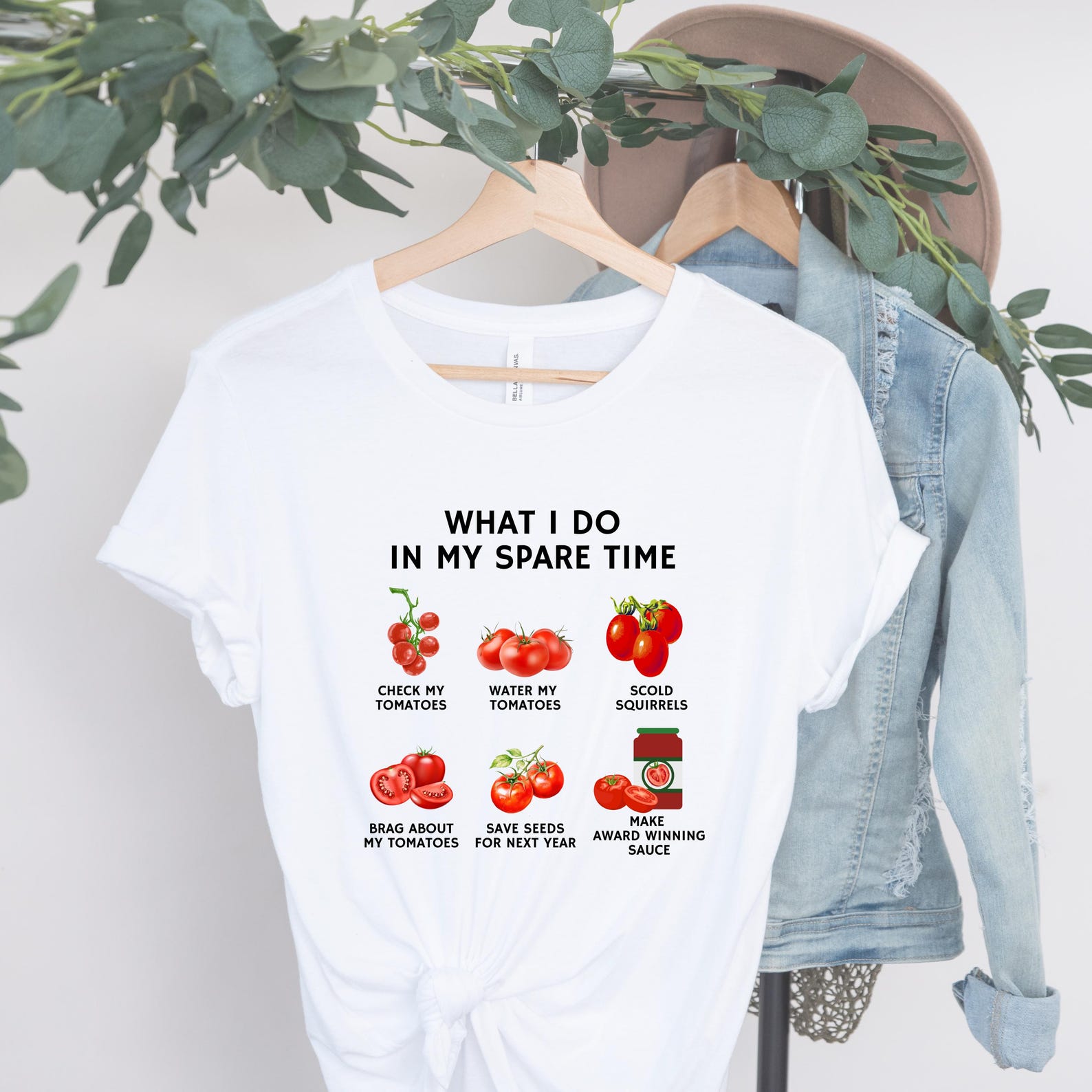 Tomato T-shirt, Garden Vegetable Tee, Summer Farmer Top, Foodie Shirt, Tomato Lover Clothing 3XL