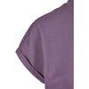 T-shirt femme - Urban Classics - Découpé - Violet - 100% coton - Manches courtes