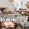 5 Pieces Set Wall Decorative Mirror Scandinavian Style Acrylic Wall Decor  Living Room