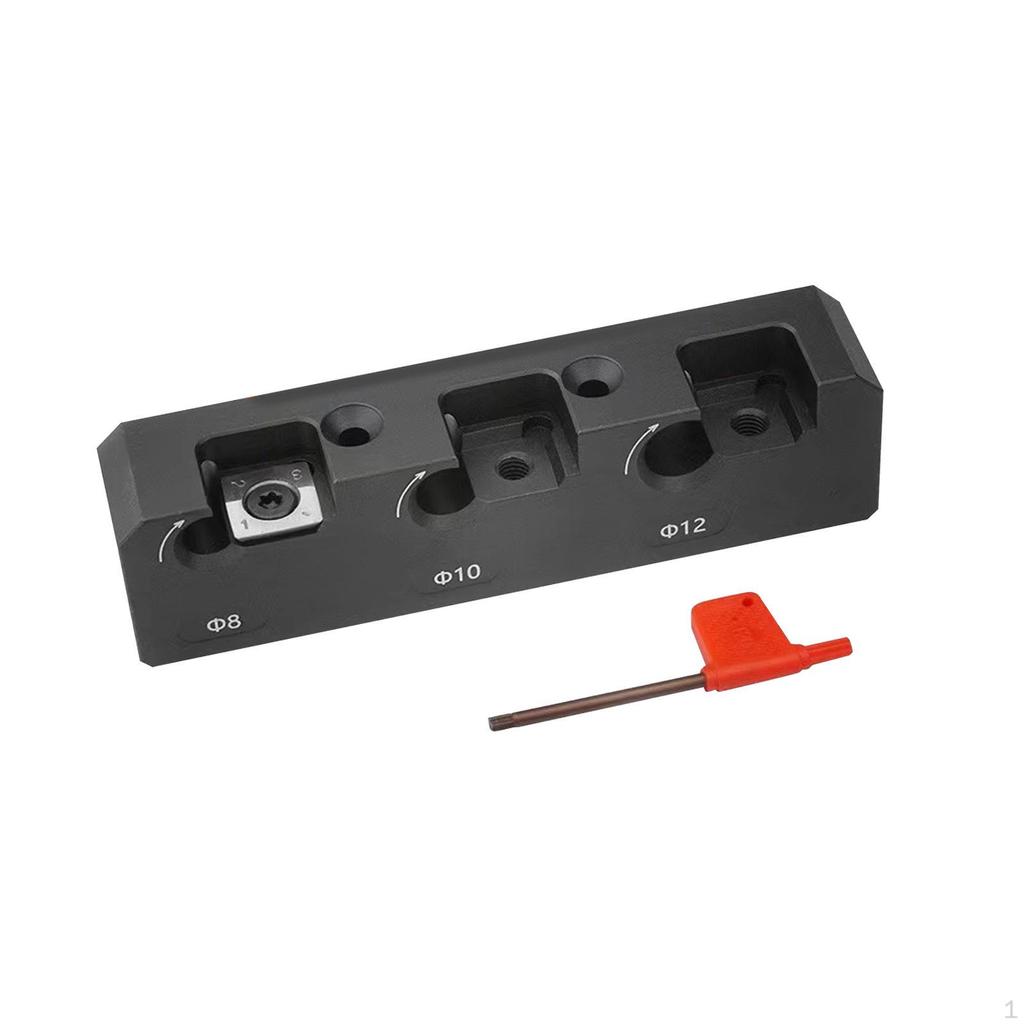 Dowel Maker Dowelling Jig Rods 3 Holes Hardwood Dowels Electric Drill Milling Cutting Tool