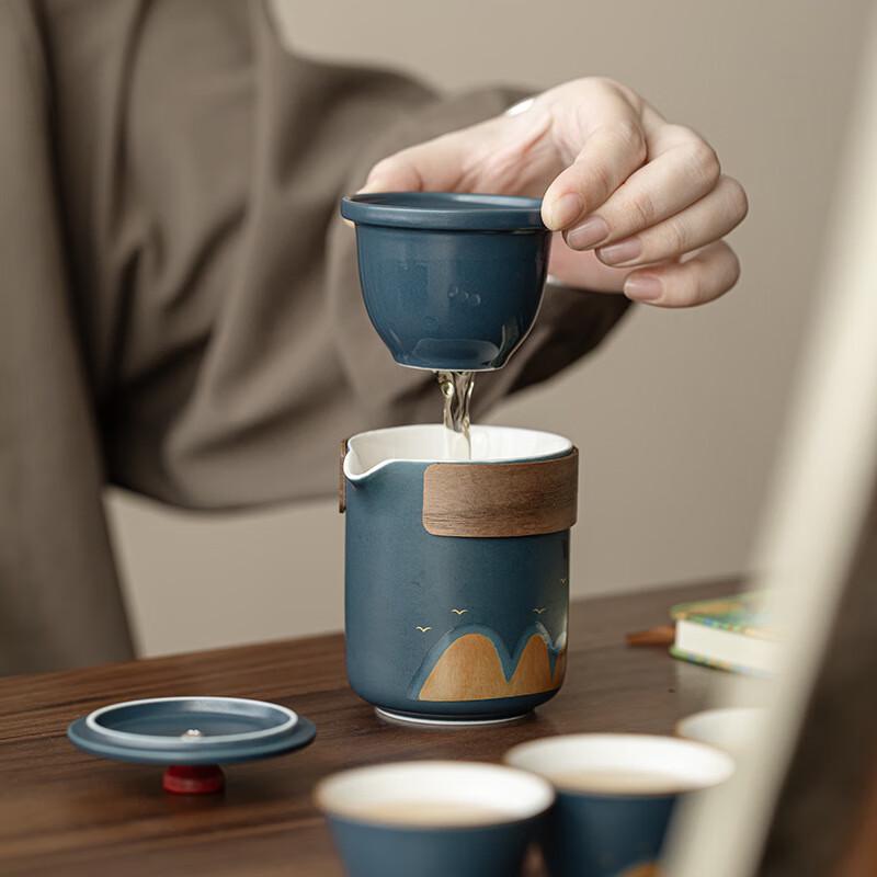 Haofeng National Style Ceramic Tea Set Gift Box