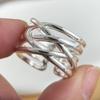 925 Sterling Silver Rings for Women Couple Minimalist Handmade Simple Interware Ring Fine Jewelry Gift Prevent Allergy