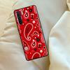 Red Bandana Paisley Case For Oppo A98 A78 A18 A38 A58 A5 A6 Pro A54 A74 A94 A17 A57 A80 A60 A40 A96 A76 A16 A15