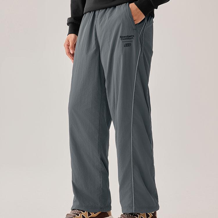 Skechers Water-Resistant Windproof Fleece-Lined Warm Durable Loose Comfortable Wide-Leg Casual Pants Men Bottoms L325M087-013P