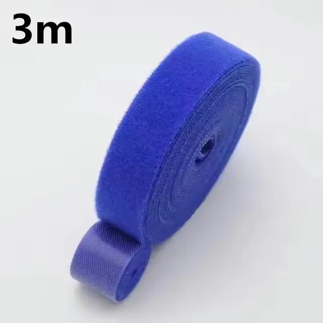 1/5M Cable Ties Reusable Adhesive Hook Loop Bundle Fastener Nylon Strap Organizer Self Clip Holder Management Straps Wire Tie