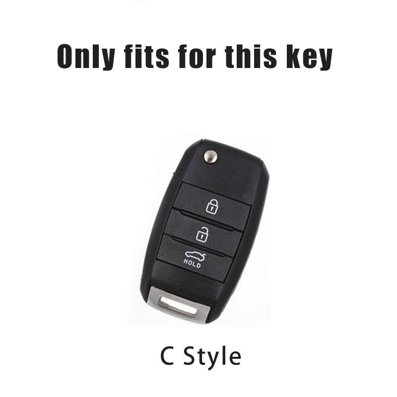 2026 Hot Car Sticker Zinc Alloy Car Key Case Cover Shell For Kia Rio 3 K2 Ceed Cerato K3 Sportage 4 Picanto K5 Optima Sorento Fo