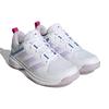 Adidas Ligra 7 Indoor Non-Slip Durable Lightweight Low-Top Training Shoes Women Sneakers White Blue Silver HQ3517