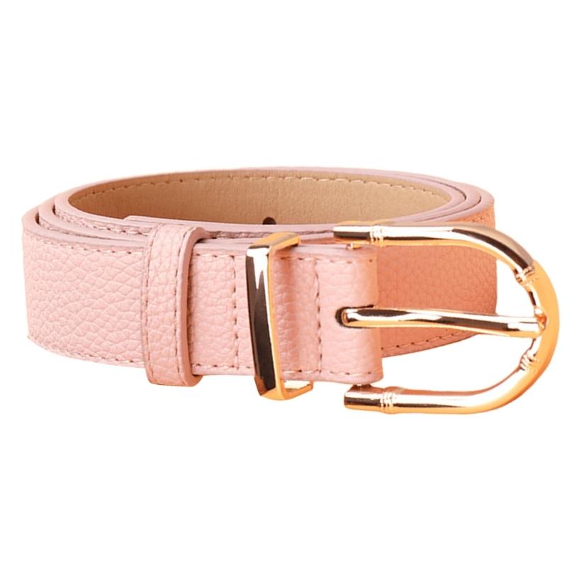 Women's Fashion Belt Bamboo Clasp Design Sash Adjustable Faux Leather Waist Strap for Casual and Formal Outfits