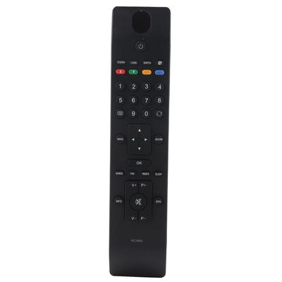 RC3902 Universal Big Button TV Remote Control Replacement ABS Black Durable Controller