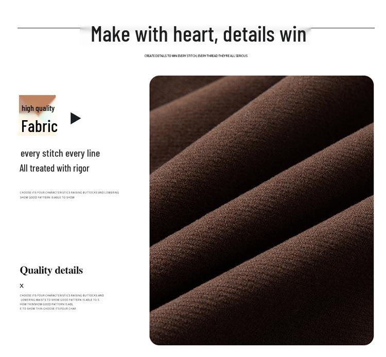 Women's Patchwork High Waist Slimming Long Skirt - Coffee, Large Size, Spring/Autumn 2026