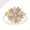 Minimalist Light Luxury Spinning Ring For Women Unique Fashion Personality Rotatable Finger Band Trendy Jewelry Gift