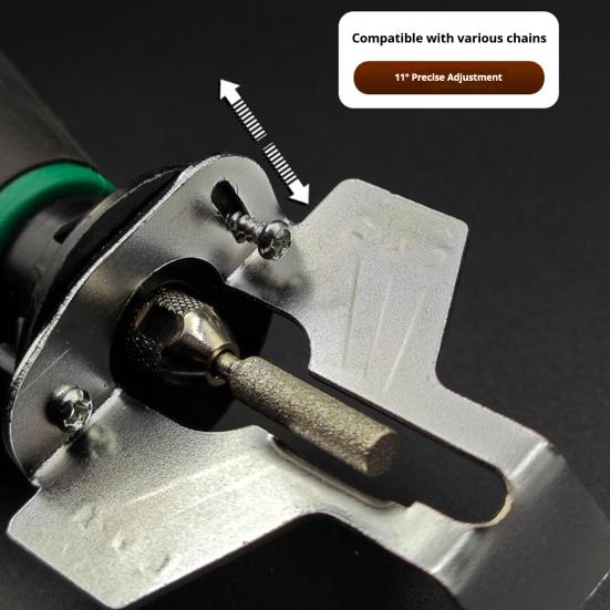 Cordless Chainsaw Sharpener with 12V Battery Rechargeable Grinding Machine Adjustable Speed Chain Sharpener Kit
